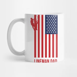 American Lineman Dad - Fathers Day Design Mug